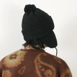 HIGHLAND 2000 Hats^/ 3G Solid Bobcap Double Ear Cover and Pom Pom and Chin Rope (20cm)