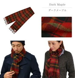 HIGHLAND TWEEDS Scarfs^/ Lamb Wool Check Scarf