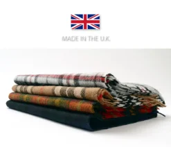 HIGHLAND TWEEDS Scarfs^/ Lamb Wool Check Scarf