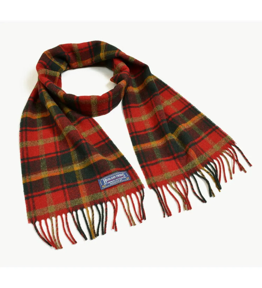 HIGHLAND TWEEDS Scarfs^/ Lamb Wool Check Scarf