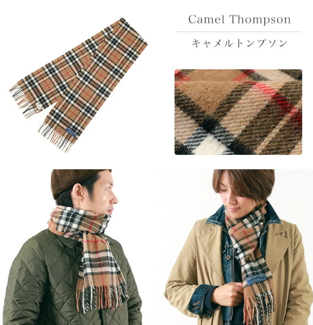 HIGHLAND TWEEDS Scarfs^/ Lamb Wool Check Scarf