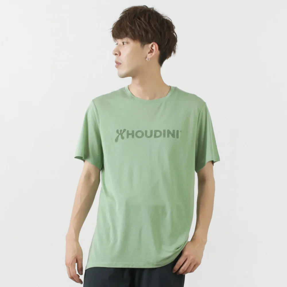 HOUDINI T-Shirts^/ Tree Tee Drawing logo /wood pulp T-shirt