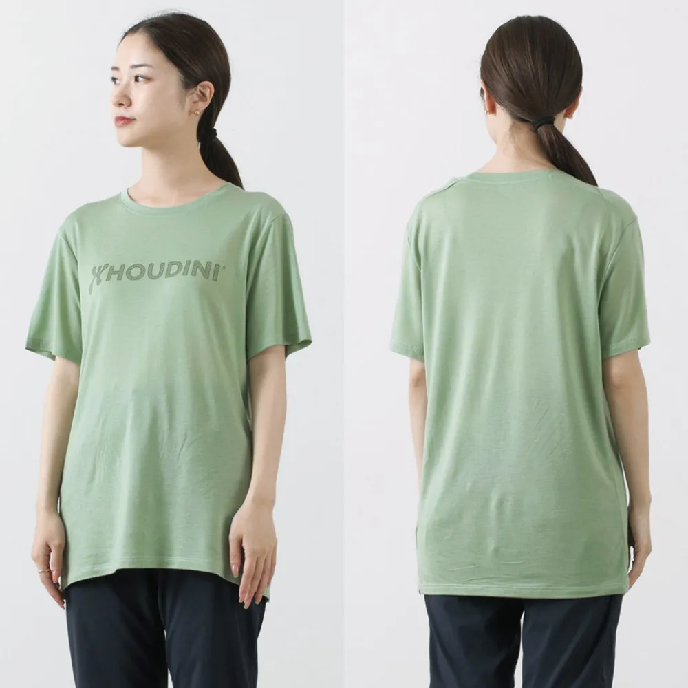 HOUDINI T-Shirts^/ Tree Tee Drawing logo /wood pulp T-shirt