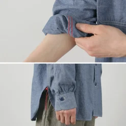 ILL ONE EIGHTY Shirts^/ Chambray Work Shirt lightblue