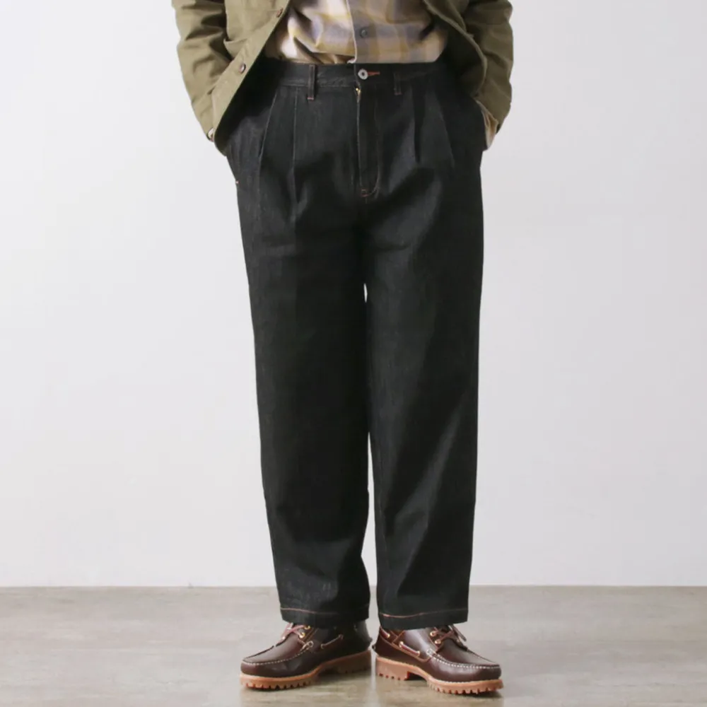 ILL ONE EIGHTY Jeans^/ Denim 2-tuck pants black