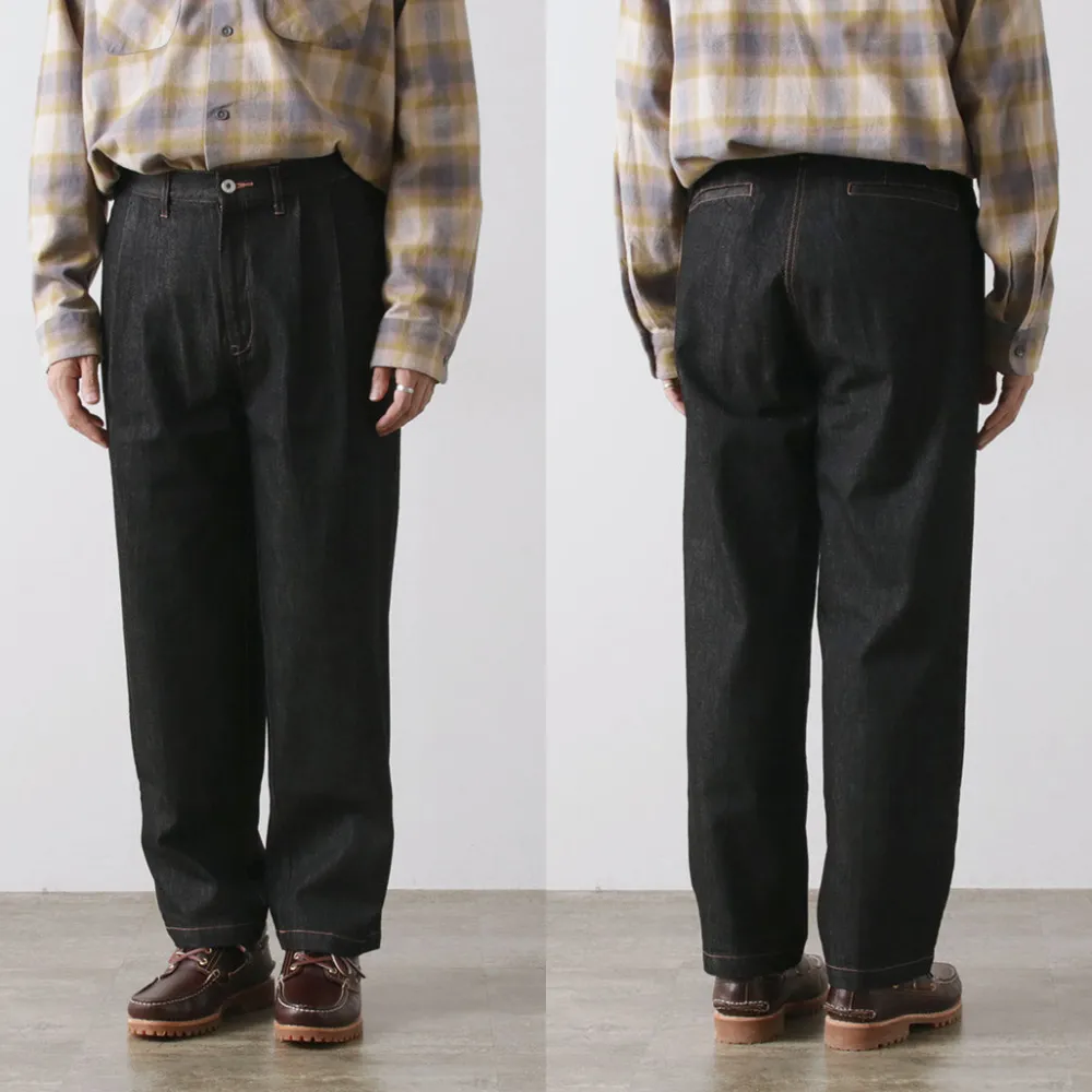 ILL ONE EIGHTY Jeans^/ Denim 2-tuck pants black