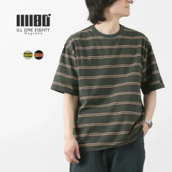 ILL ONE EIGHTY T-Shirts^/ Retro stripe T-shirt