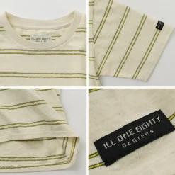ILL ONE EIGHTY T-Shirts^/ Retro stripe T-shirt