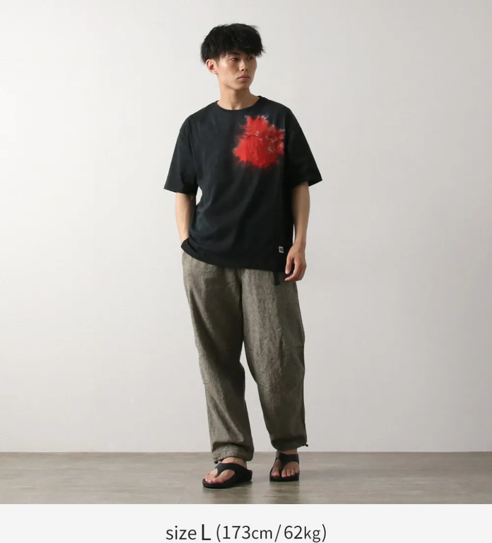 ILL ONE EIGHTY T-Shirts^/ Tie Dye Heart Pocket Short Sleeve T-Shirt black