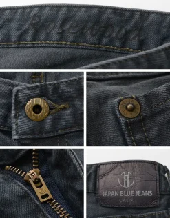 JAPAN BLUE JEANS Jeans^/ Calif Tapered Overdyed Rosewood black