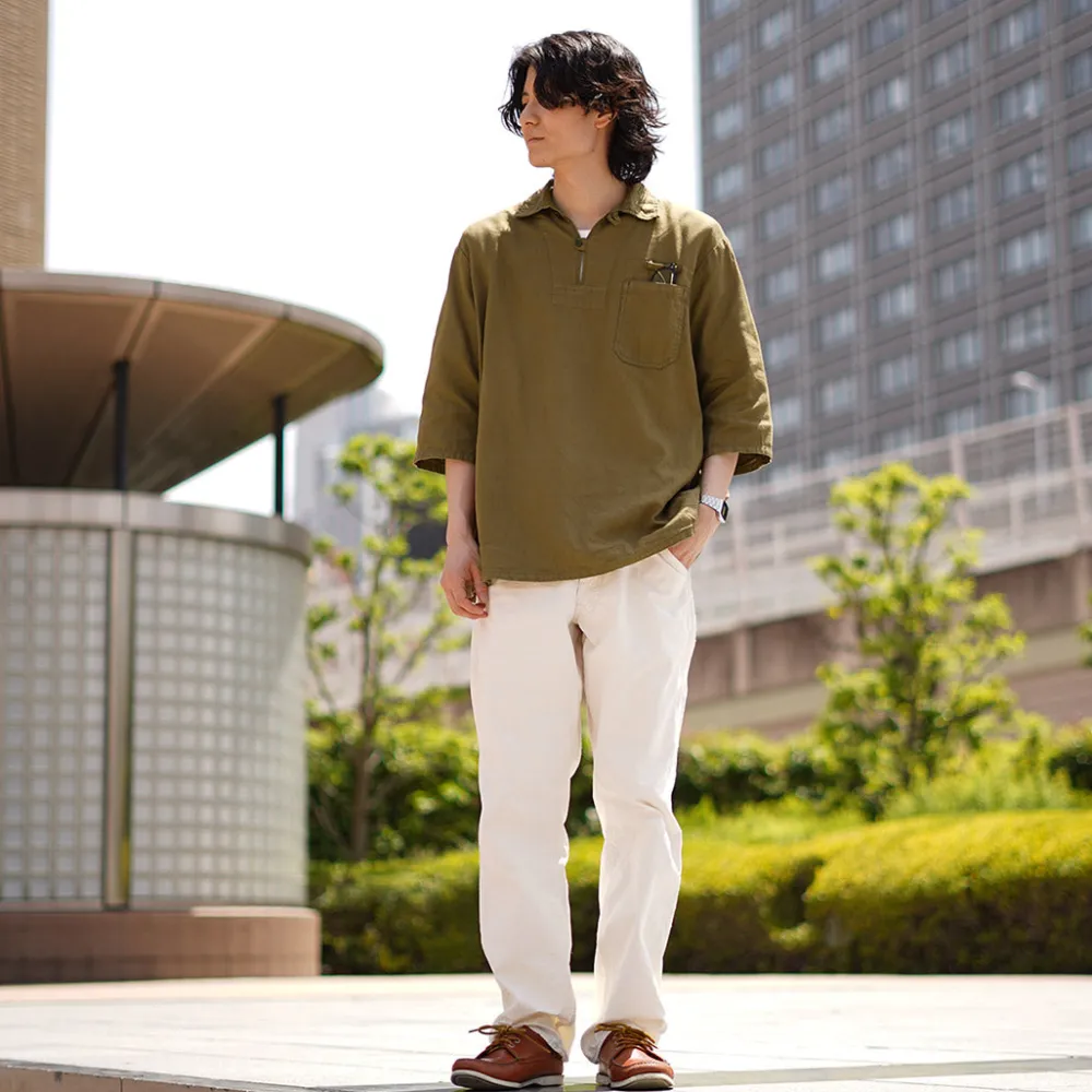 JAPAN BLUE JEANS Shirts^/ CODE:SILVER Military Pullover Shirt
