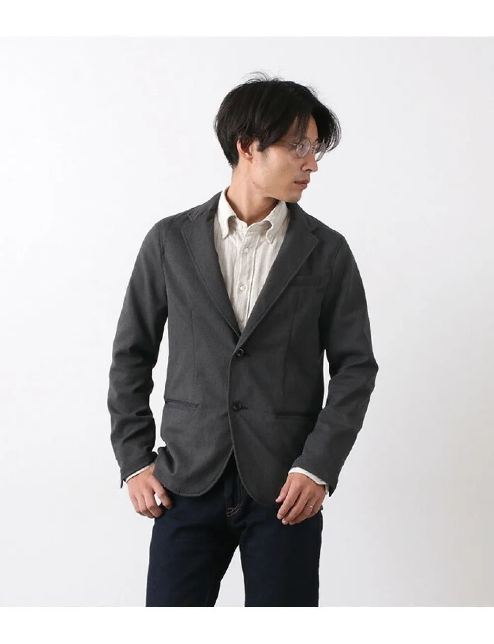 JAPAN BLUE JEANS Jackets^/ Full flannel serge tailored jacket