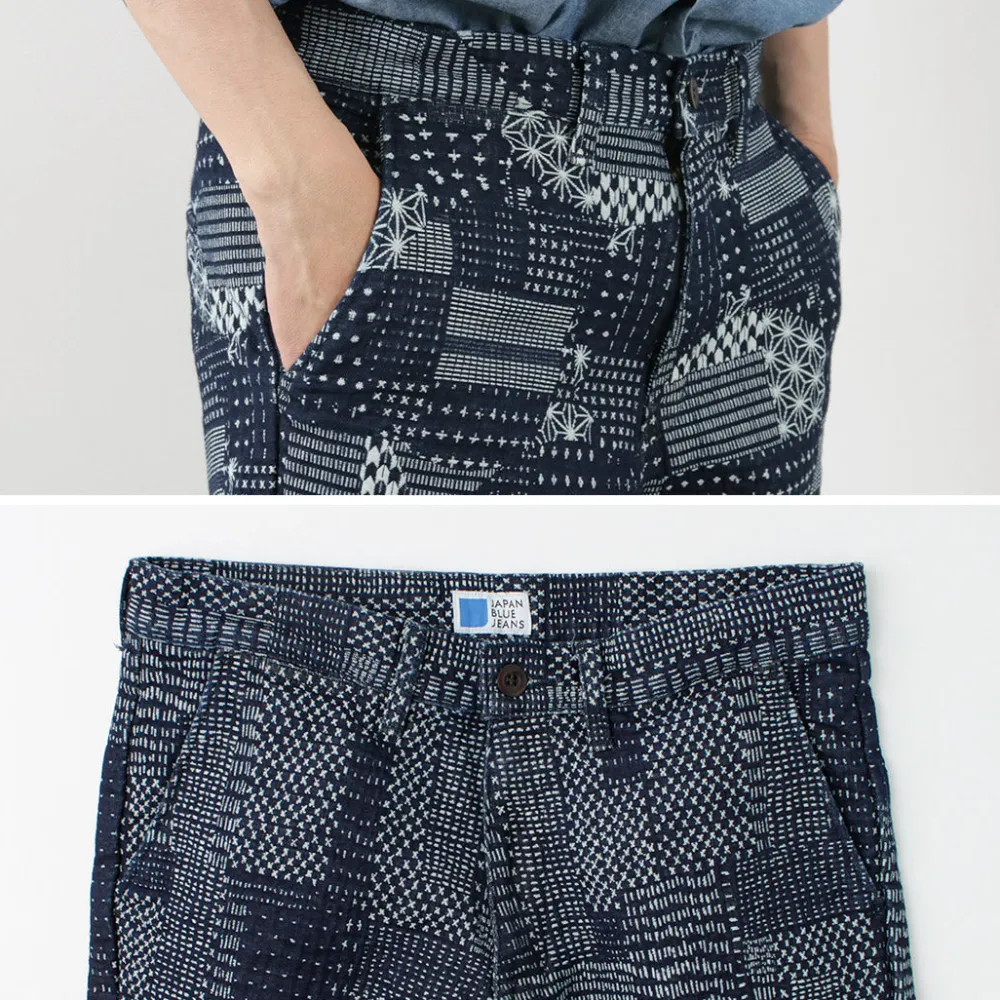 JAPAN BLUE JEANS Shorts^/ Indigo quilted coat Style Sweatshirt Shorts