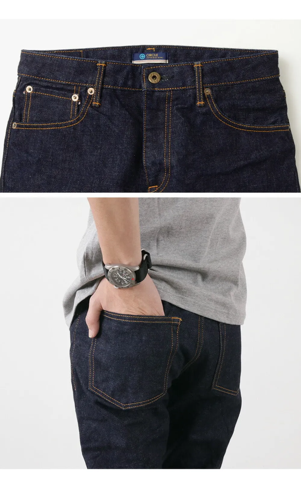 JAPAN BLUE JEANS Jeans^/ J401 Circle 14.8 oz. classic straight jeans indigo