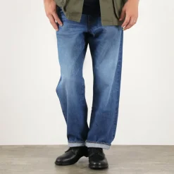 JAPAN BLUE JEANS Jeans^/ J504 Circle Loose 12.5oz African Cotton Selvic Used Wash used-wash
