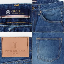 JAPAN BLUE JEANS Jeans^/ J504 Circle Loose 12.5oz African Cotton Selvic Used Wash used-wash