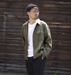 JAPAN BLUE JEANS Shirts^/ Military Field Shirt olive
