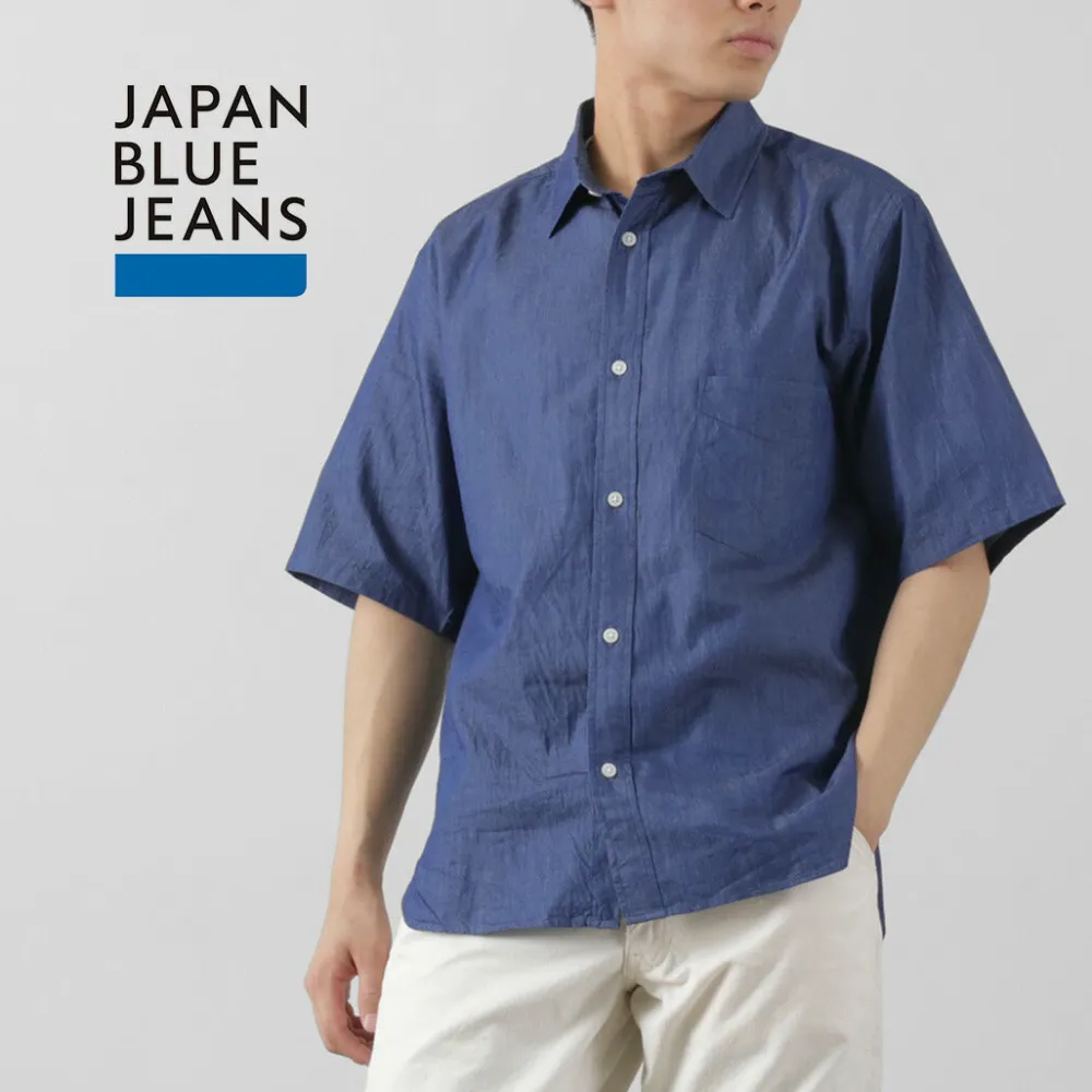 JAPAN BLUE JEANS Shirts^/ 3oz denim short sleeve shirt indigo