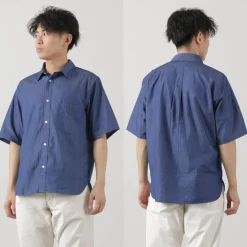 JAPAN BLUE JEANS Shirts^/ 3oz denim short sleeve shirt indigo