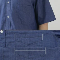 JAPAN BLUE JEANS Shirts^/ 3oz denim short sleeve shirt indigo