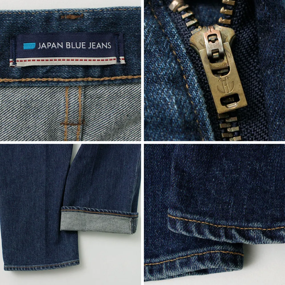 JAPAN BLUE JEANS Jeans^/ 12oz Stretch Center Crease 5P Denim Used Processing light-indigo