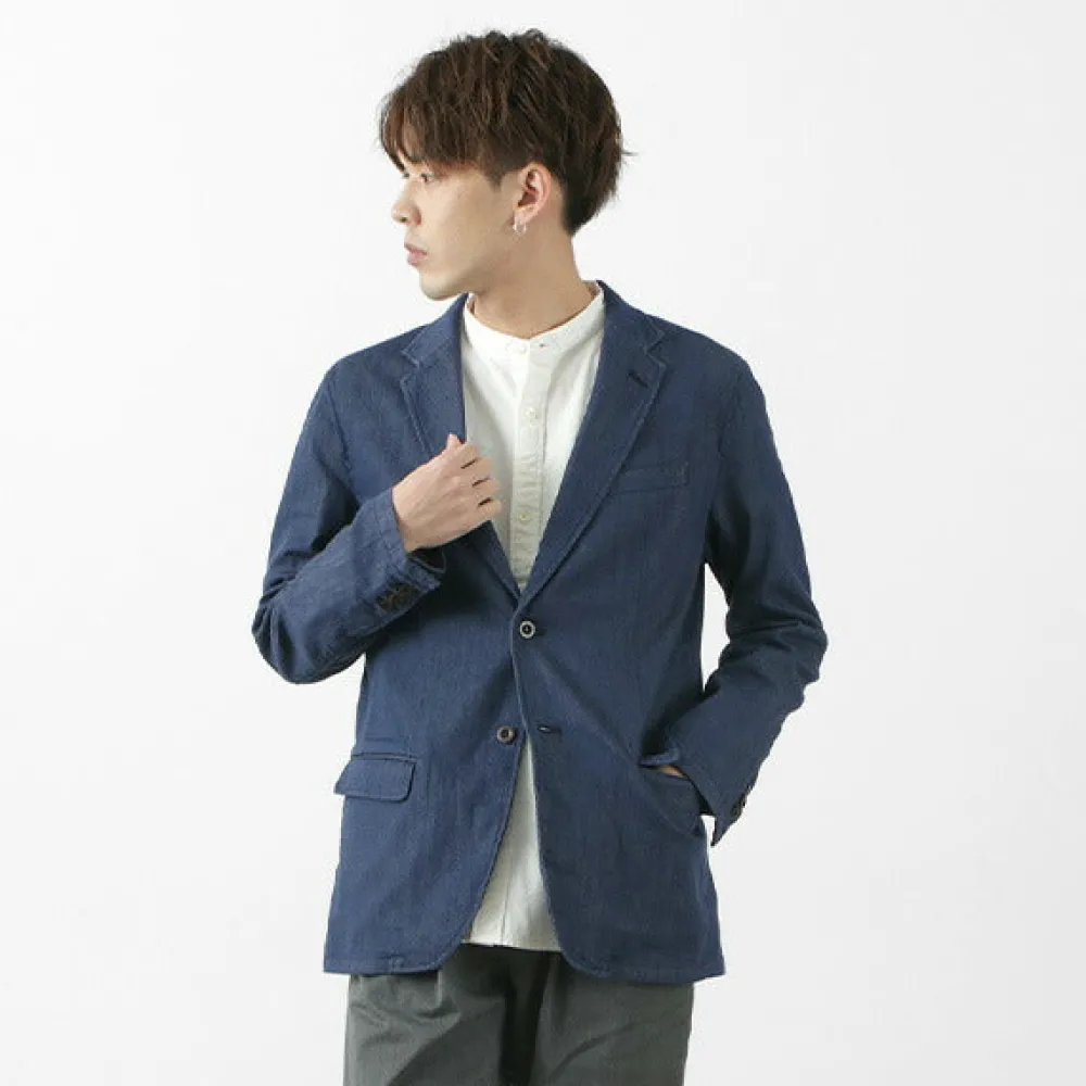 JAPAN BLUE JEANS Jackets^/ RJB3960 Shin Denim 8.5oz Officer Tailored Jacket