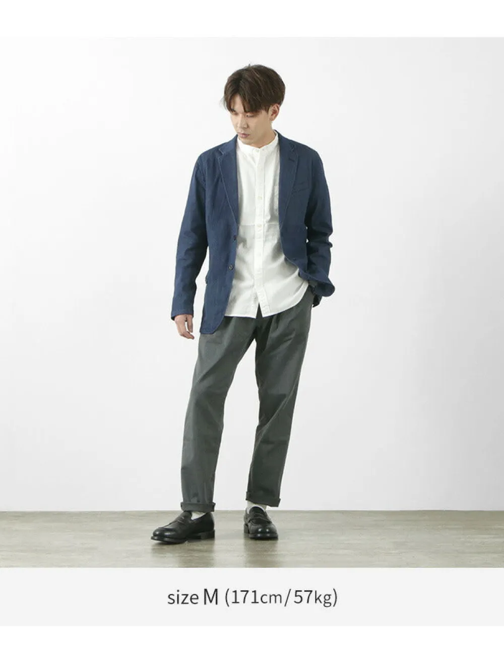 JAPAN BLUE JEANS Jackets^/ RJB3960 Shin Denim 8.5oz Officer Tailored Jacket
