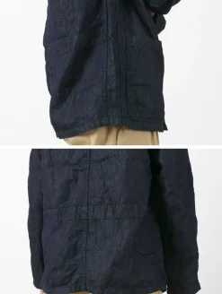 JAPAN BLUE JEANS Jackets^/ RJB7070 Summer French Coverall Jacket Cotton Linen Denim indigo