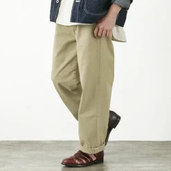 JAPAN BLUE JEANS Work Pants & Chinos^/ RJB802012oz selvedge chino 1-tuck wide trousers beige