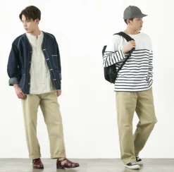 JAPAN BLUE JEANS Work Pants & Chinos^/ RJB802012oz selvedge chino 1-tuck wide trousers beige