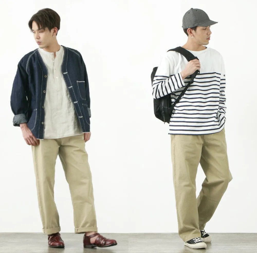 JAPAN BLUE JEANS Work Pants & Chinos^/ RJB802012oz selvedge chino 1-tuck wide trousers beige