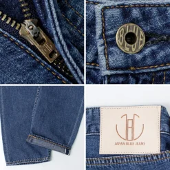 JAPAN BLUE JEANS Jeans^/ RJB6111Prep 8oz Melrose Finish Summer Denim Selvic Jeans used-wash