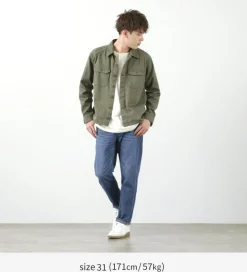JAPAN BLUE JEANS Jeans^/ RJB6111Prep 8oz Melrose Finish Summer Denim Selvic Jeans used-wash