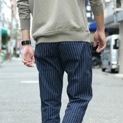JAPAN BLUE JEANS Work Pants & Chinos^/ RJB1620Wide tapered chino stripe navy