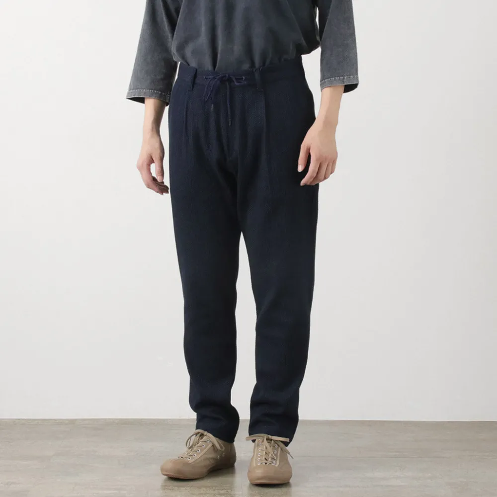 JAPAN BLUE JEANS Trousers^/ Sashiko Easy Tapered Pants Indigo