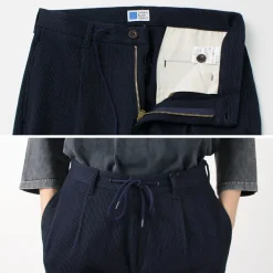 JAPAN BLUE JEANS Trousers^/ Sashiko Easy Tapered Pants Indigo