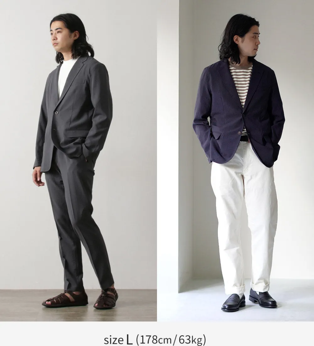 JAPAN BLUE JEANS Jackets^/ Seersucker Summer Unconstracted Jacket