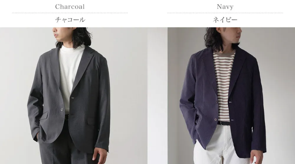 JAPAN BLUE JEANS Jackets^/ Seersucker Summer Unconstracted Jacket