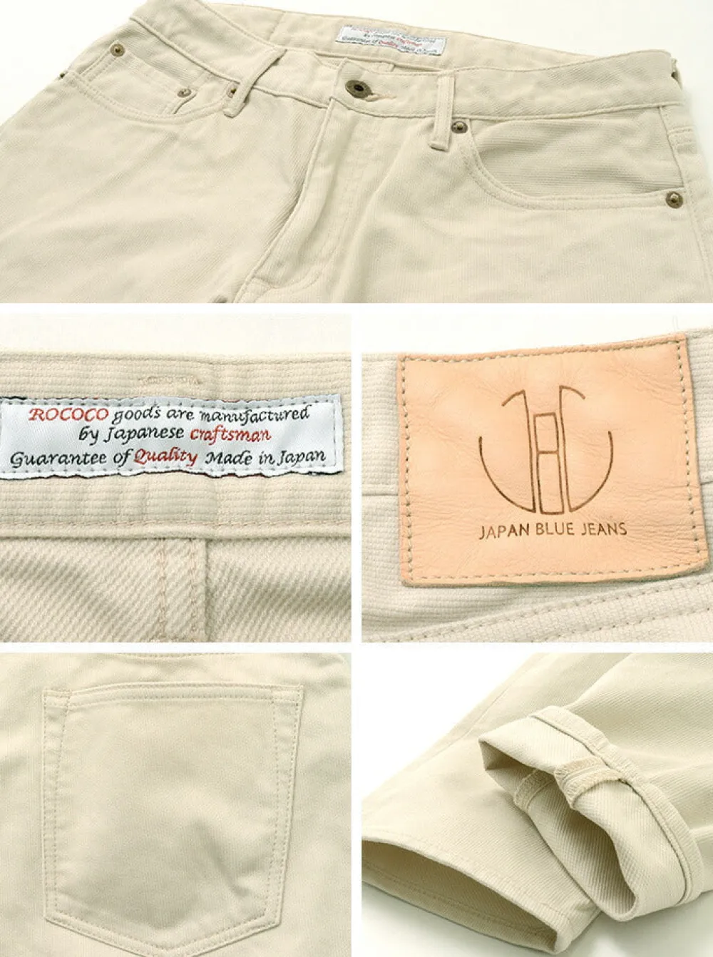 JAPAN BLUE JEANS Work Pants & Chinos^/ Tapered 5P Pique Pants ivory
