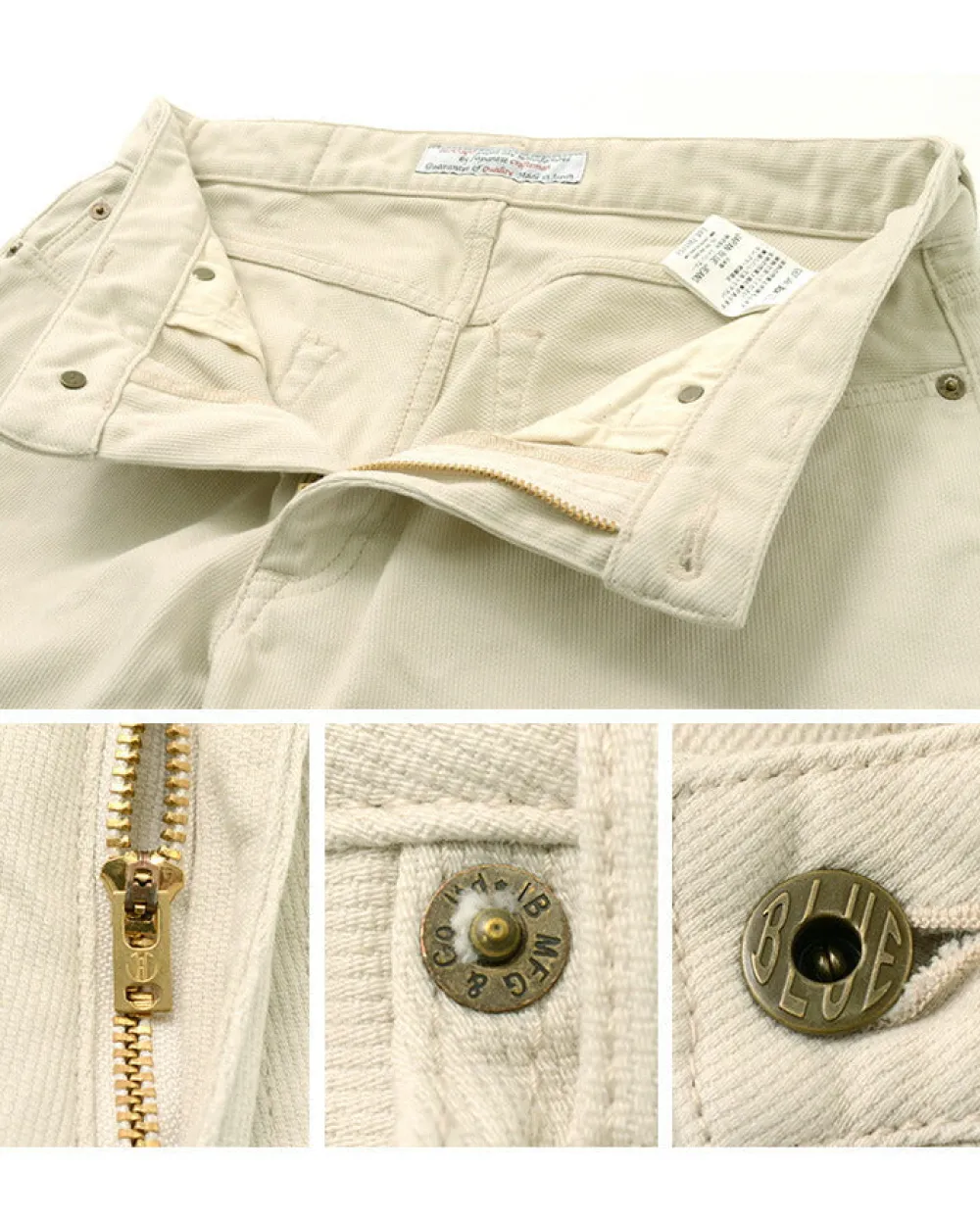 JAPAN BLUE JEANS Work Pants & Chinos^/ Tapered 5P Pique Pants ivory
