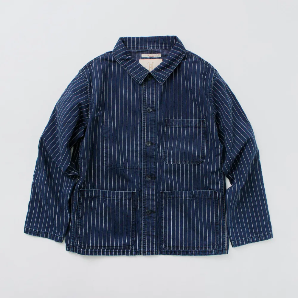 JAPAN BLUE JEANS Jackets^/ Wabash coverall navy