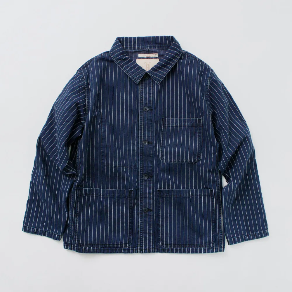 JAPAN BLUE JEANS Jackets^/ Wabash coverall navy