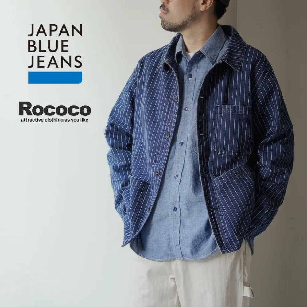 JAPAN BLUE JEANS Jackets^/ Wabash coverall navy