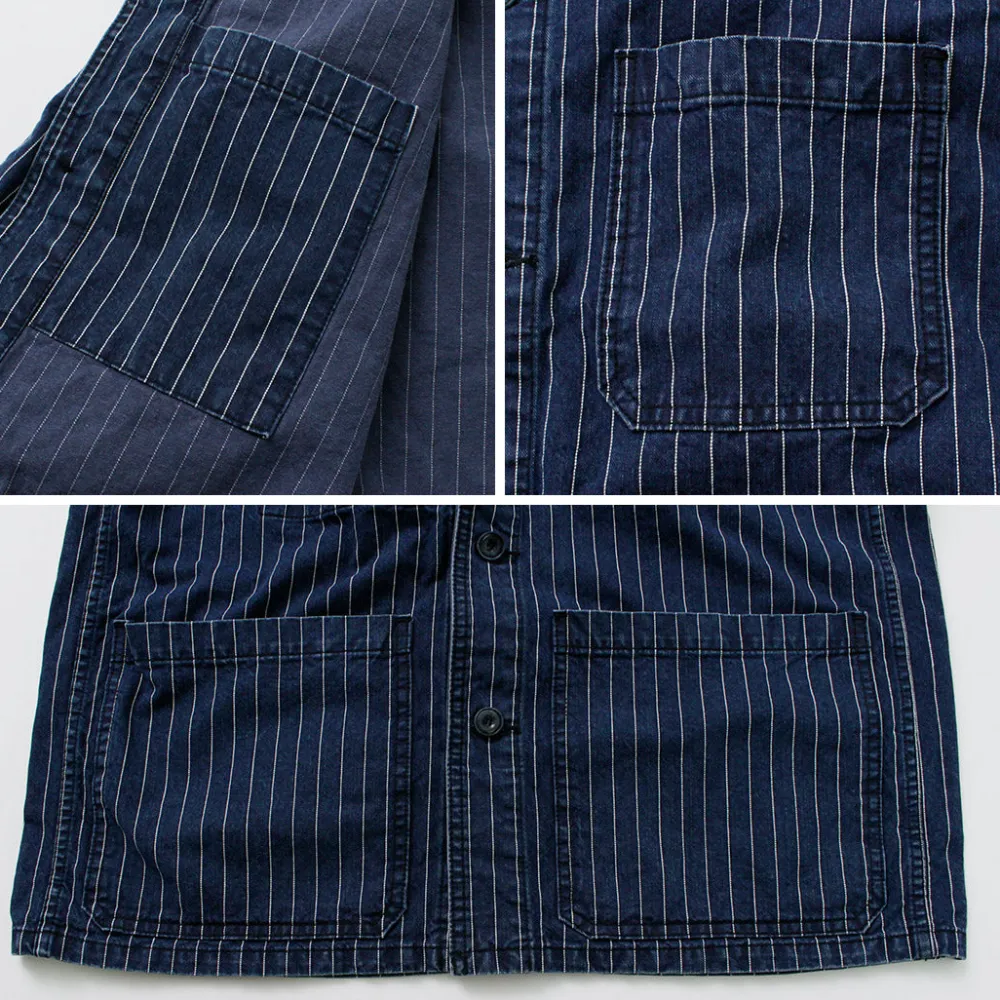 JAPAN BLUE JEANS Jackets^/ Wabash coverall navy