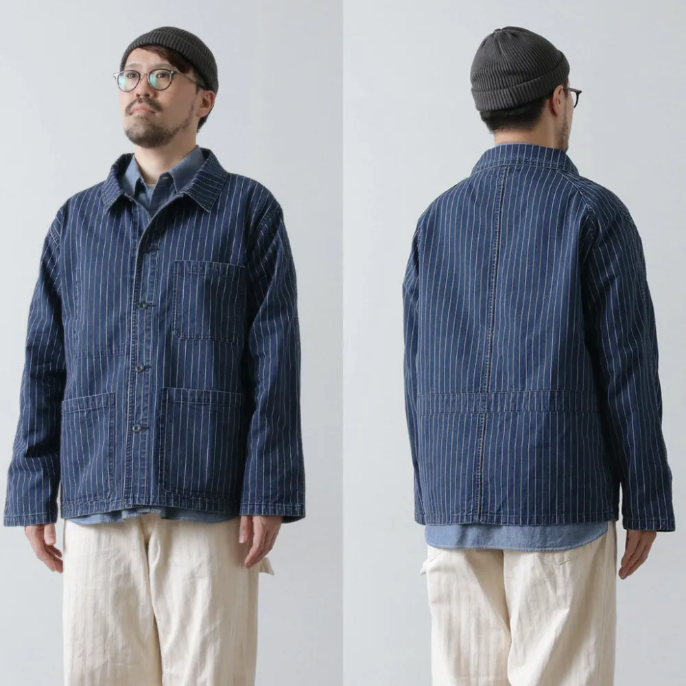 JAPAN BLUE JEANS Jackets^/ Wabash coverall navy