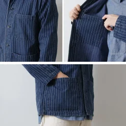 JAPAN BLUE JEANS Jackets^/ Wabash coverall navy