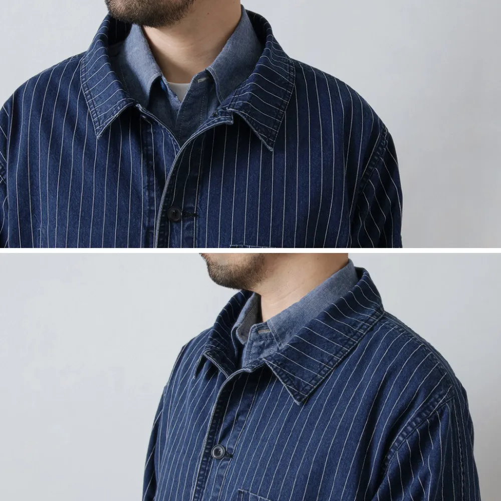 JAPAN BLUE JEANS Jackets^/ Wabash coverall navy