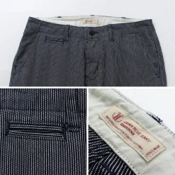 JAPAN BLUE JEANS Work Pants & Chinos^/ Wide Tapered Hickory Pants navy