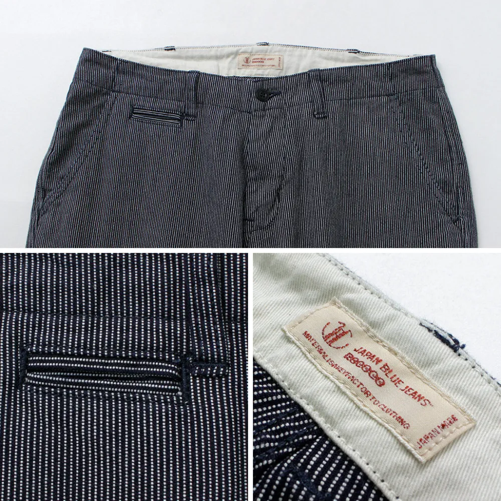 JAPAN BLUE JEANS Work Pants & Chinos^/ Wide Tapered Hickory Pants navy
