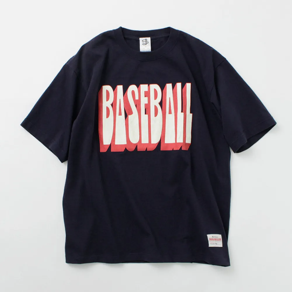 JHANKSON T-Shirts^/ BASE BALL short sleeve T-shirt